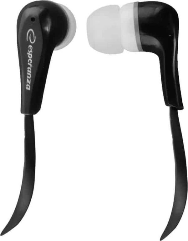 Esperanza Ακουστικά Ψείρες In Ear EH146 Μαύρα