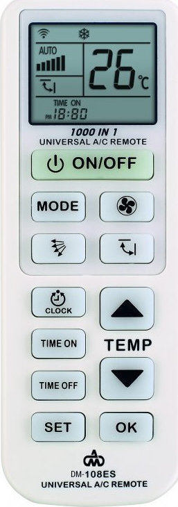 DM Pro DM-108E-S Universal Τηλεχειριστήριο για Κλιματιστικό