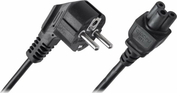 DMP Schuko - IEC C5 Cable 1.5m Μαύρο DM-3800