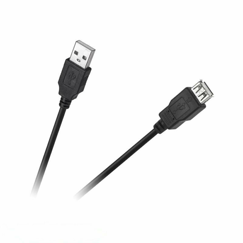 Cabletech USB 2.0 Cable USB-A male - USB-A female Μαύρο 1.5m (DM-4013-1.5)