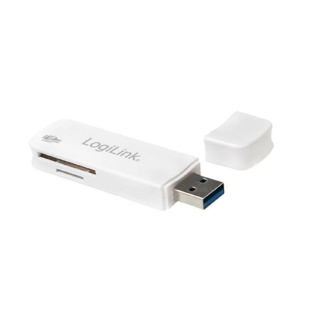 LogiLink Card Reader USB 3.0 για SD/microSD Λευκό (CR0034A)