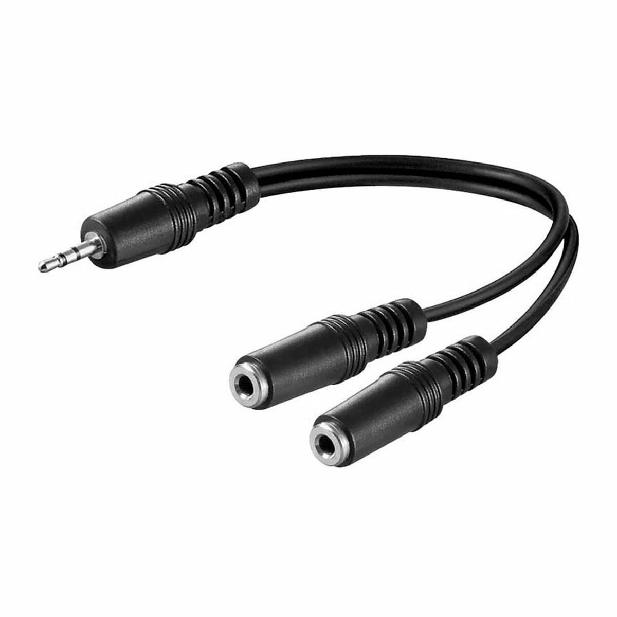 LogiLink Καλώδιο 3.5mm male - 3.5mm female Μαύρο 0.2m (CA1046) - Image 2