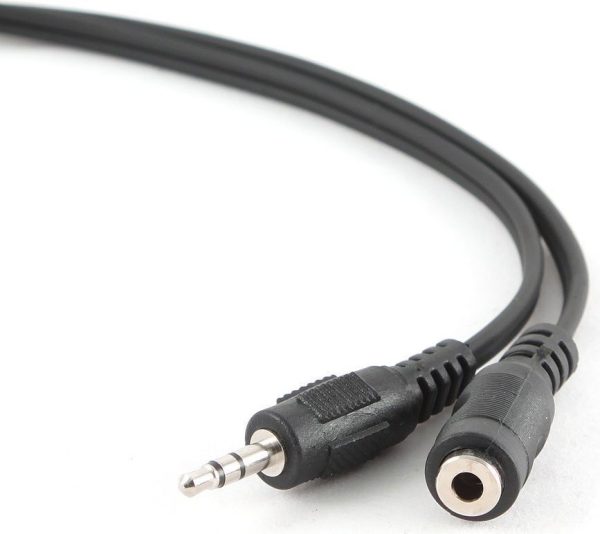 Καλώδιο 3.5mm male - 3.5mm female Μαύρο 1.8m (KPO2744-1.8)