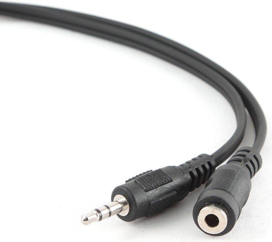 Καλώδιο 3.5mm male - 3.5mm female Μαύρο 1.8m (KPO2744-1.8)