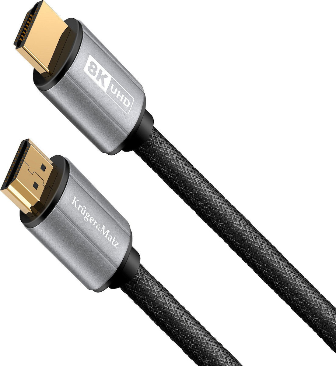 Kruger & Matz HDMI 2.0 Premium High Speed 4K 60Hz HDR Cable HDMI male - HDMI male 1.8m Μαύρο KM1204 - Image 3
