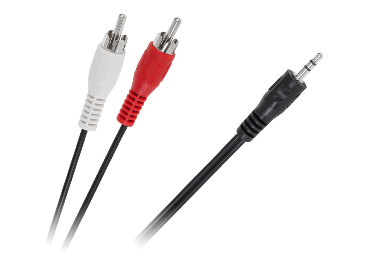 Cabletech Καλώδιο 3.5mm male - 3.5mm male Μαύρο 1.2m (LEC-KPO2747-1,2)