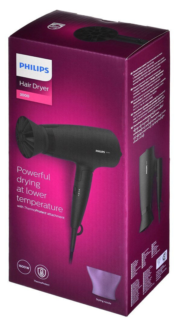 Philips Series 3000 BHD308/10 Πιστολάκι Μαλλιών 1600W με ThermoProtect - Image 4