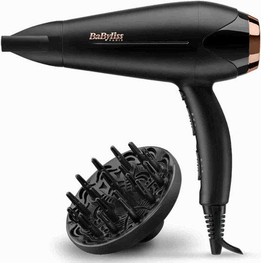 Babyliss Turbo Shine D570DE Ionic Πιστολάκι Μαλλιών με Φυσούνα 2200W